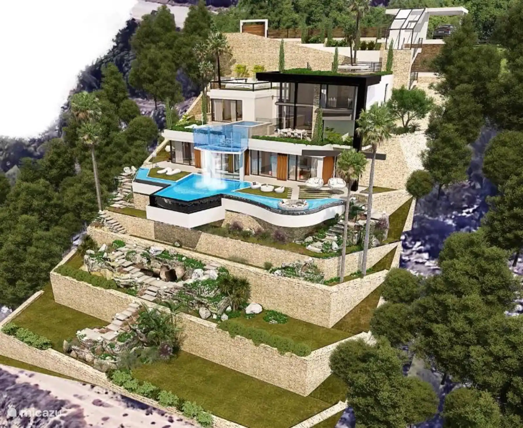 Grundstück inkl. Villenprojekt kaufen in Spanien, Costa Blanca, Pedreguer - villa 