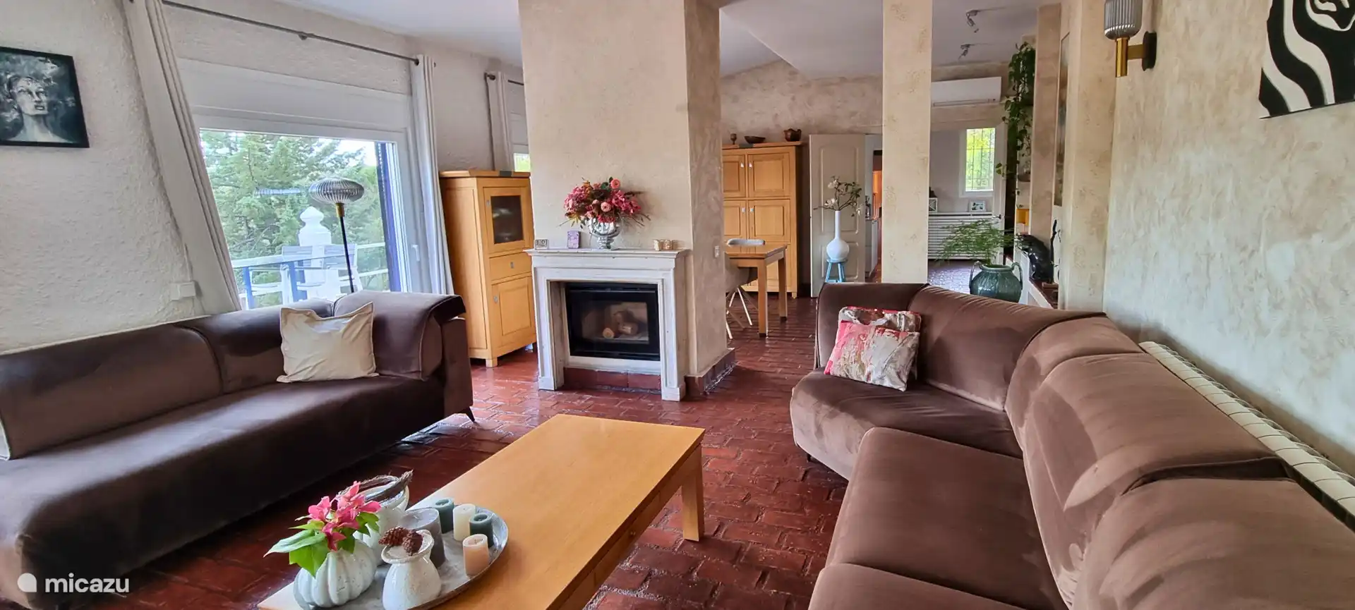 Living/dining room of the main house.
