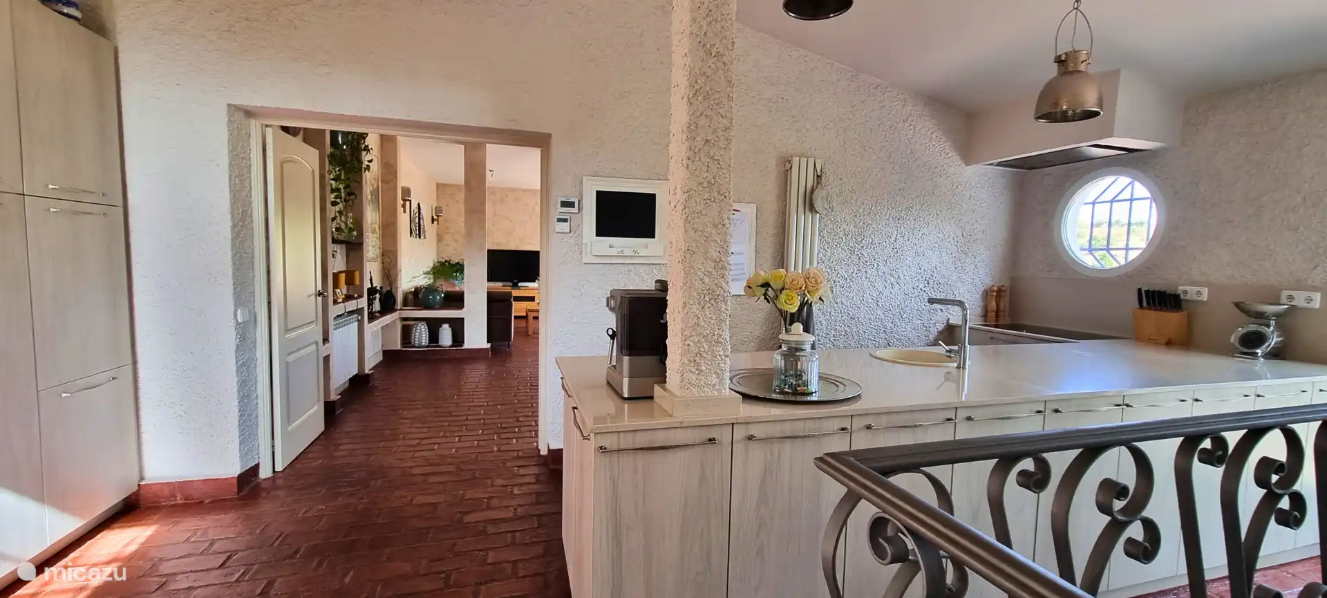 Kitchen and dining/living room of the main house.