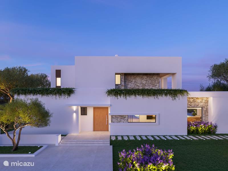 New build villa panoramic view