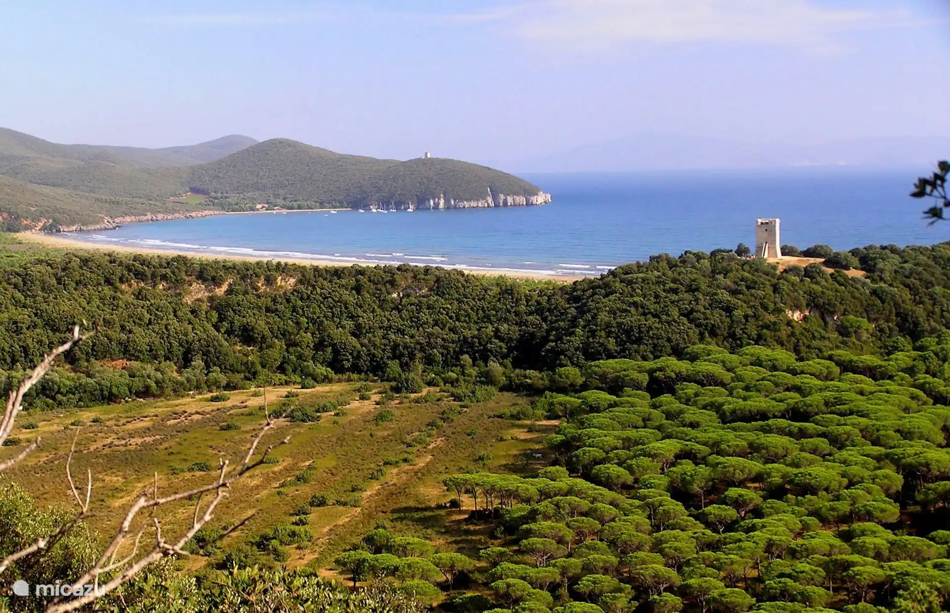 The beach, an hour away