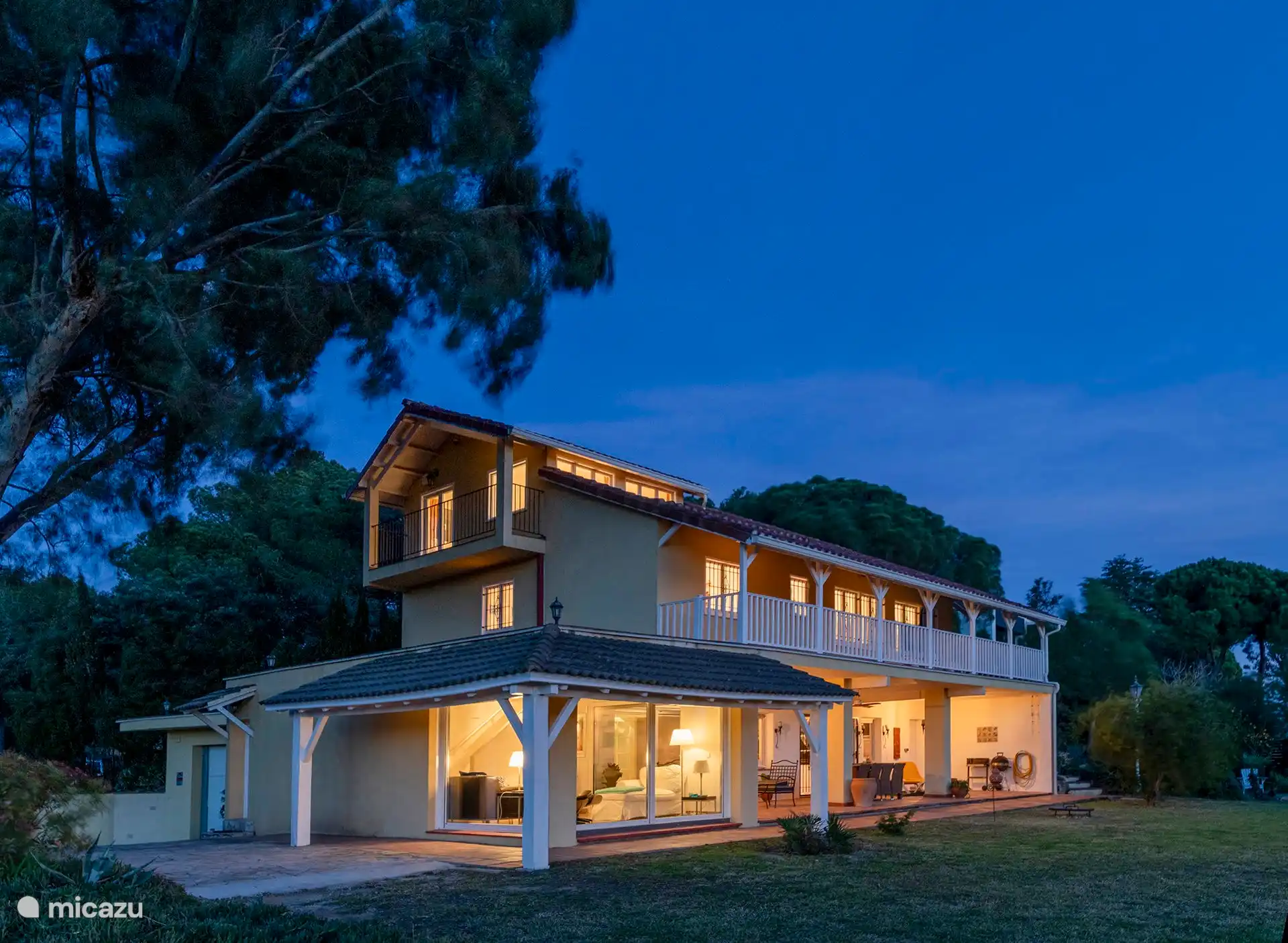 Durante la puesta de sol