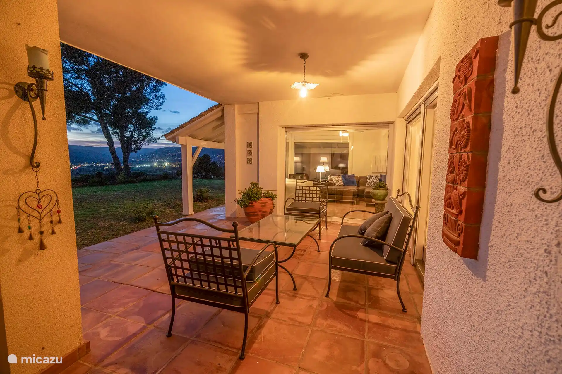 La terraza con vistas a Calonge