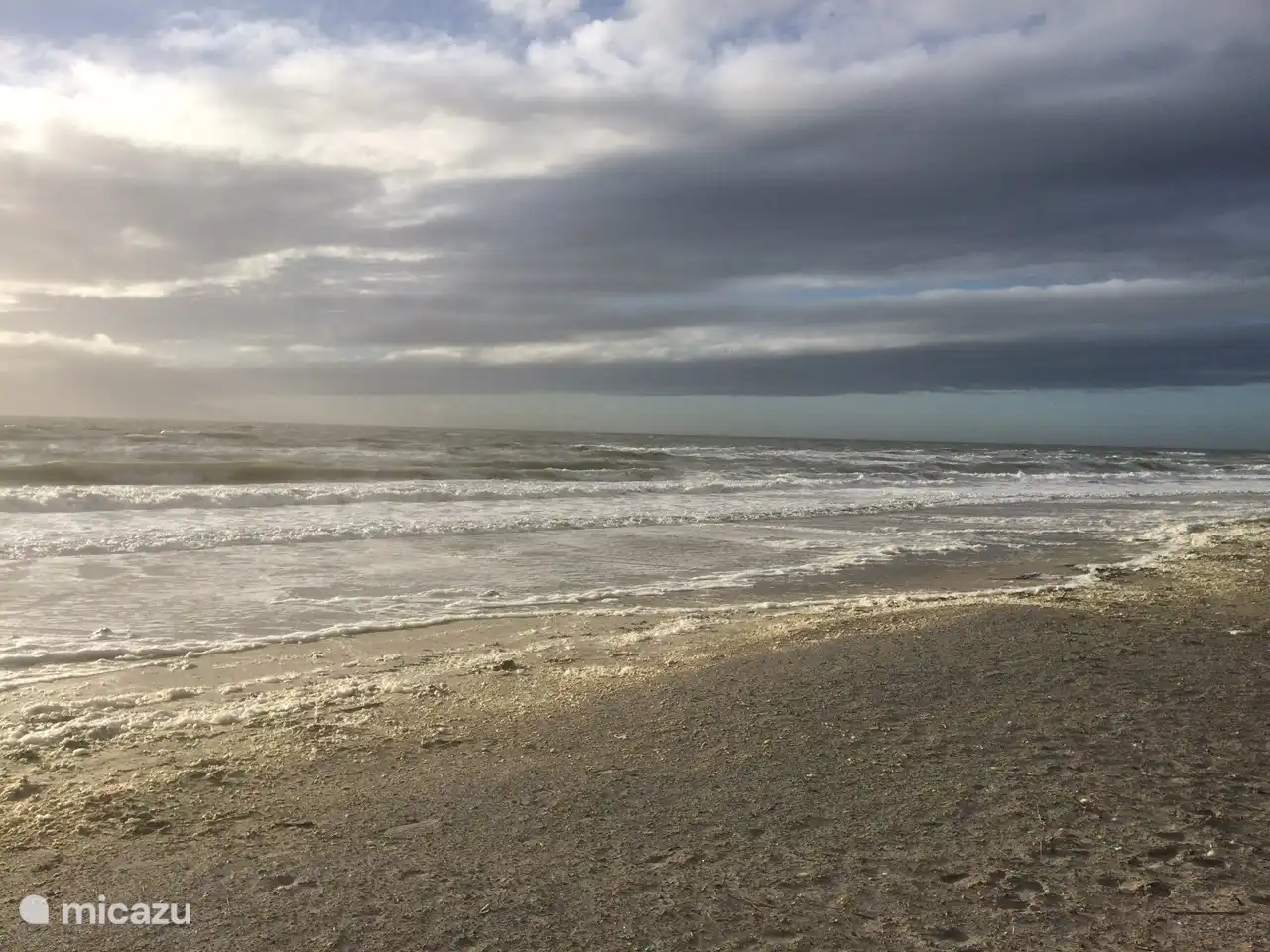 At the beach winter impression