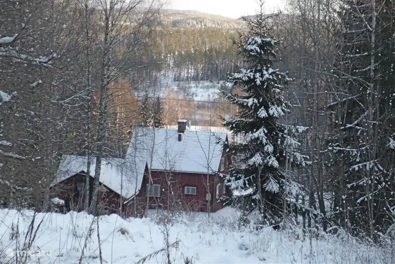 Mit einer dicken Schicht Schnee wirklich genießen. Rodeln in der Einfahrt oder im Garten und der Blick von der Veranda ist noch besser.