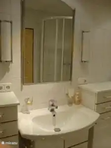 Ordentlich Badezimmer mit Dusche