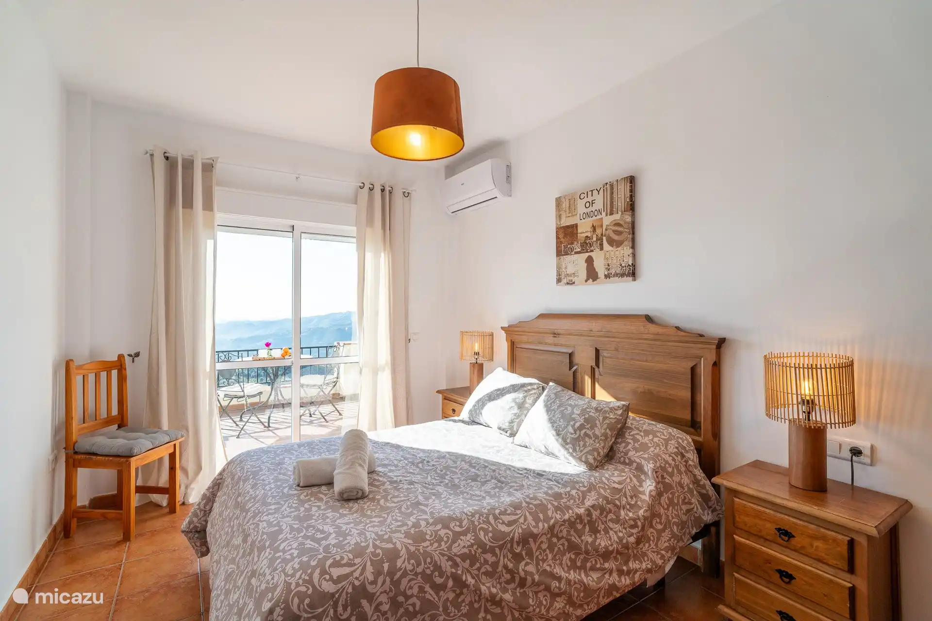 Schöne Aussicht aus dem Zimmer