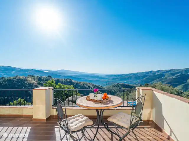 Villa El Botin | Espagne, Costa del Sol, Comares - villa Vue depuis la terrasse supérieure !