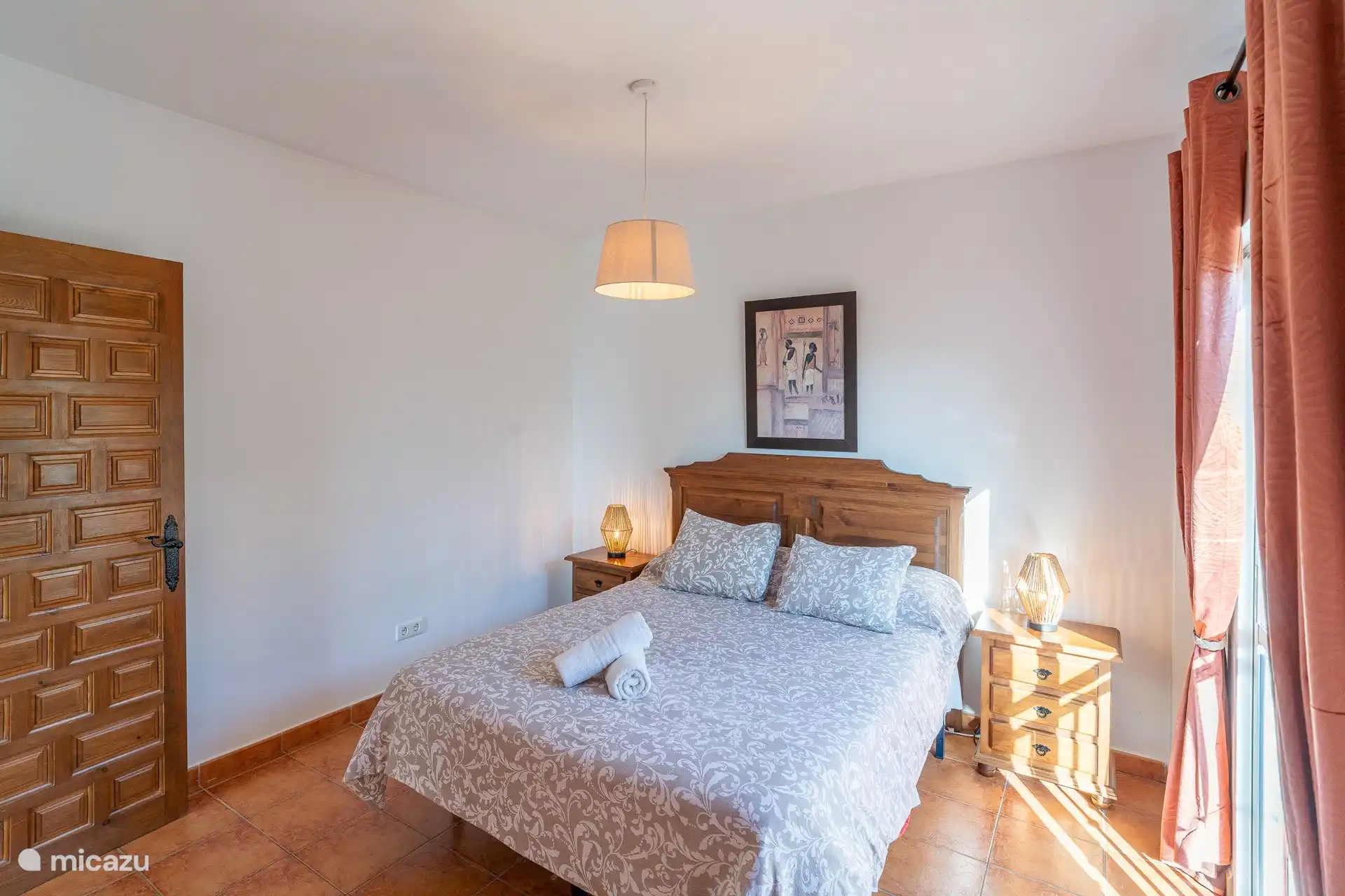 Eines der Doppelzimmer im Obergeschoss