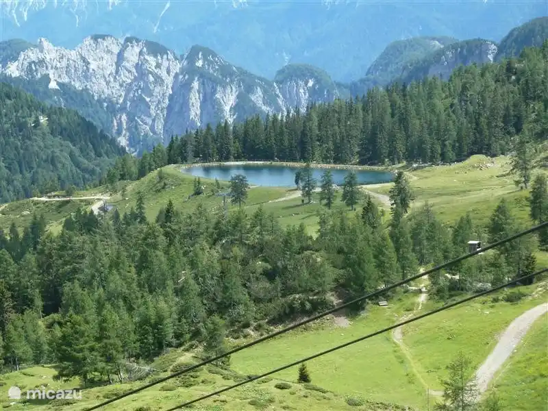 Blick von der höchsten Bergstation. (Nassfeld)