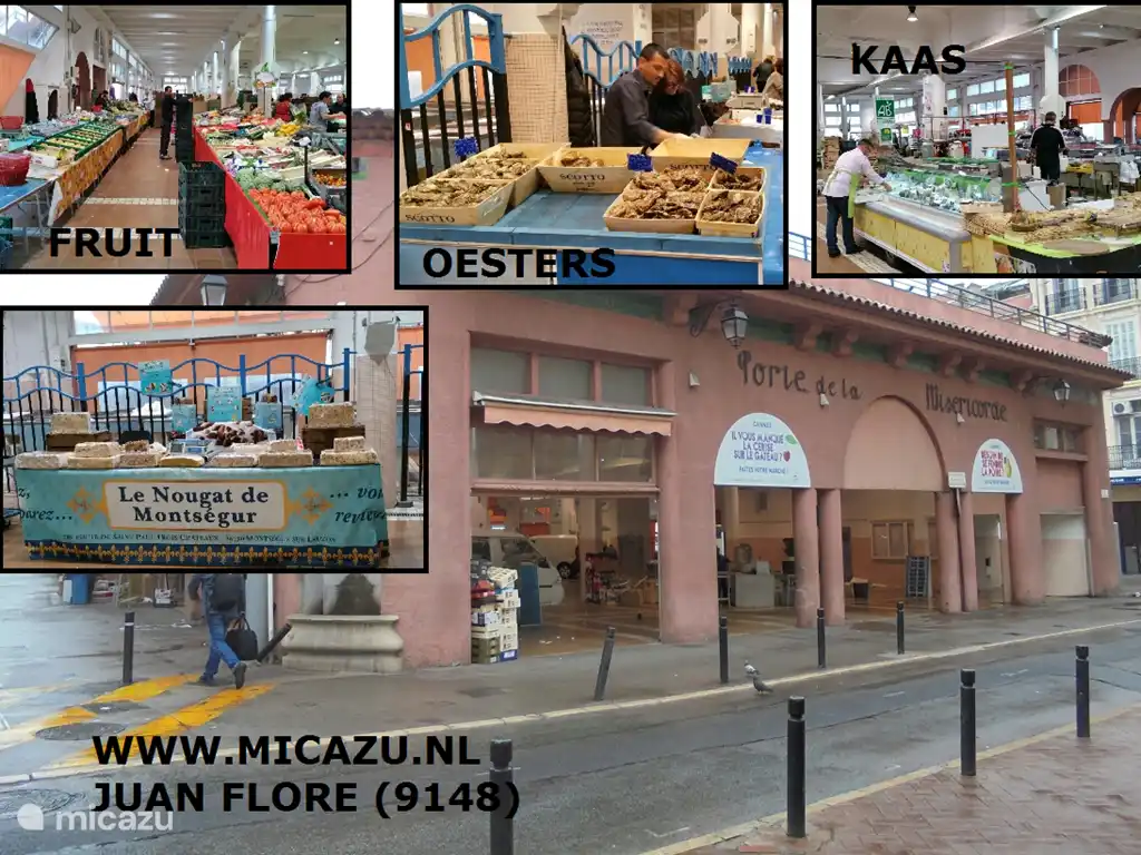 De overdekte markt in Cannes met heerlijke Franse lekkernijen!