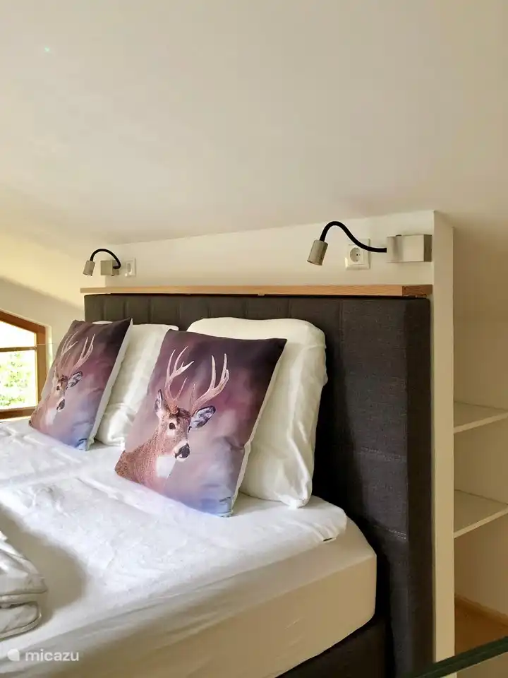 Luxury box spring beds with reading lights and USB connection