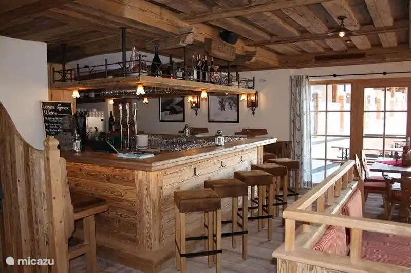 Moore Alm, the bar of the in-house restaurant. This is only open in winter.