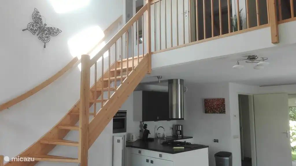 Offene Treppe zum Dachboden