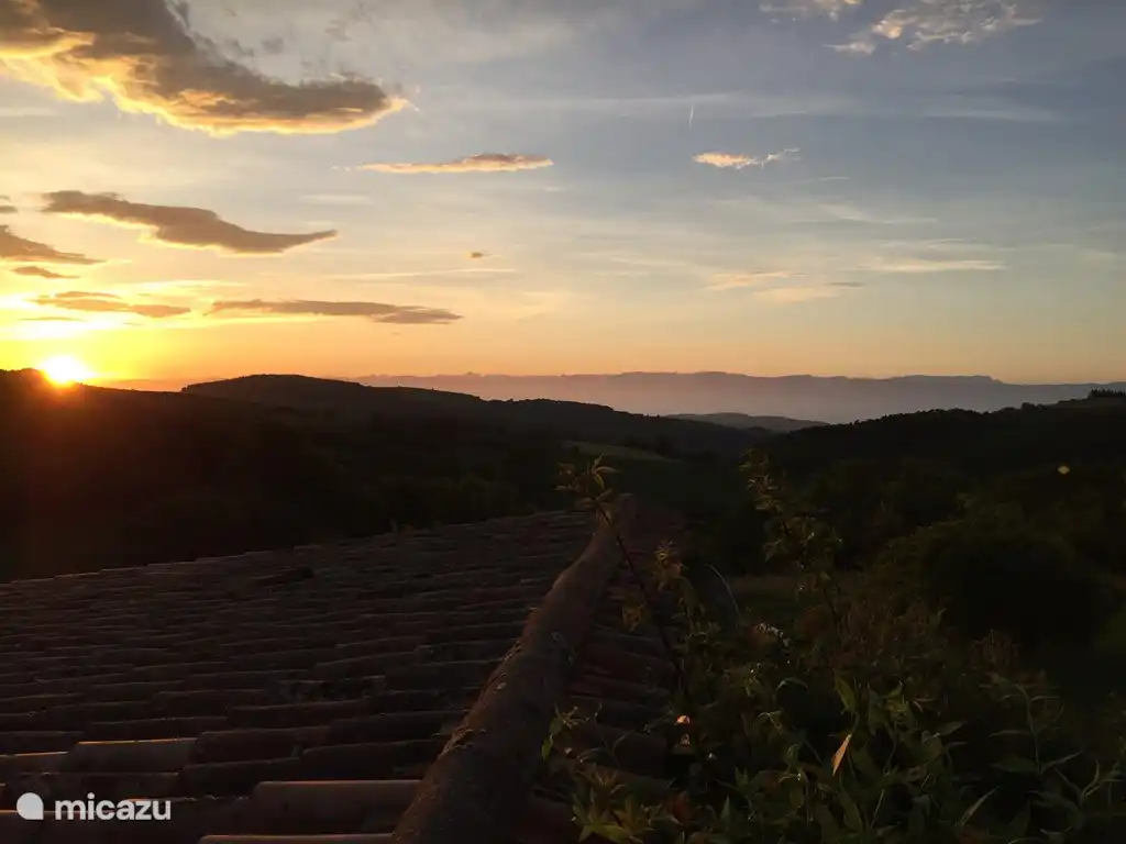 Uitzicht bij zonsopgang