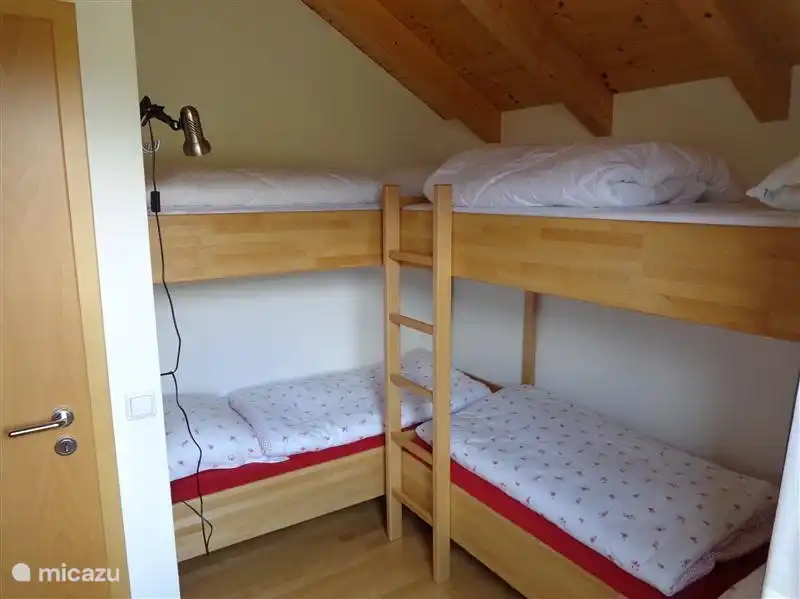 Bedroom for 4 people with fixed bunks