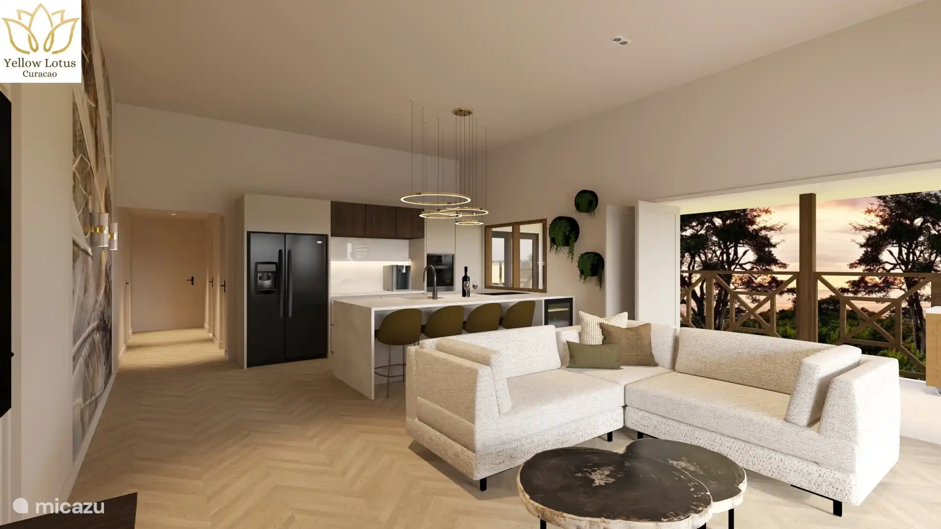 Salon élégamment meublé