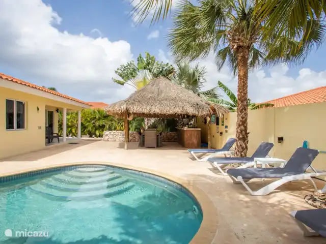 Location de Vacances Curaçao, Banda Ariba (est), Jan Thiel, villa - Villa Veranosol Piscine avec transats