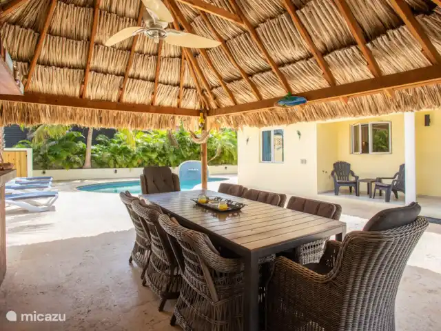 Location de Vacances Curaçao, Banda Ariba (est), Jan Thiel, villa - Villa Veranosol Détendez-vous sous la palappa