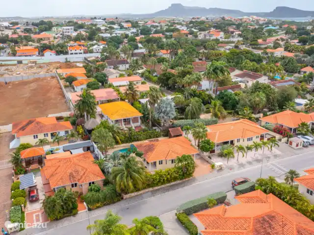 Location de Vacances Curaçao, Banda Ariba (est), Jan Thiel, villa - Villa Veranosol vue aérienne