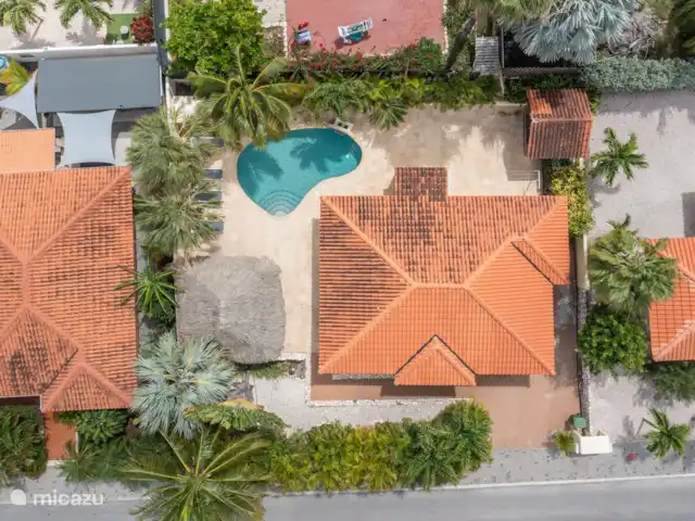 Location de Vacances Curaçao, Banda Ariba (est), Jan Thiel, villa - Villa Veranosol vue aérienne