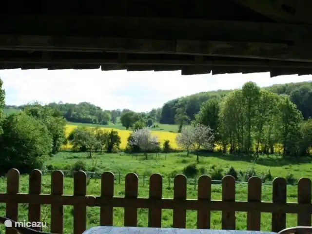 gîte / cottage huren in Frankrijk, Somme, Bernâtre – Les Maisons de Pompel Uitzicht veranda in mei