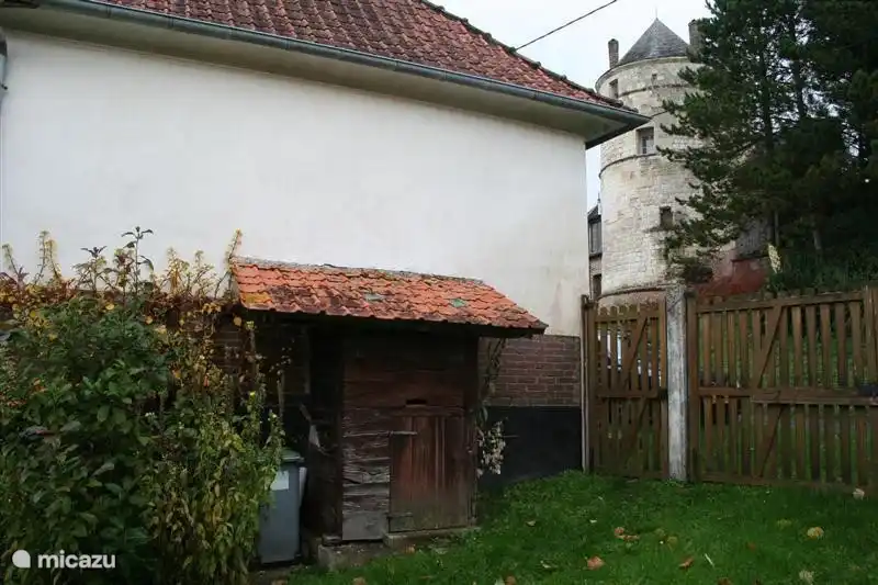 Gate with old well (closed due to children)