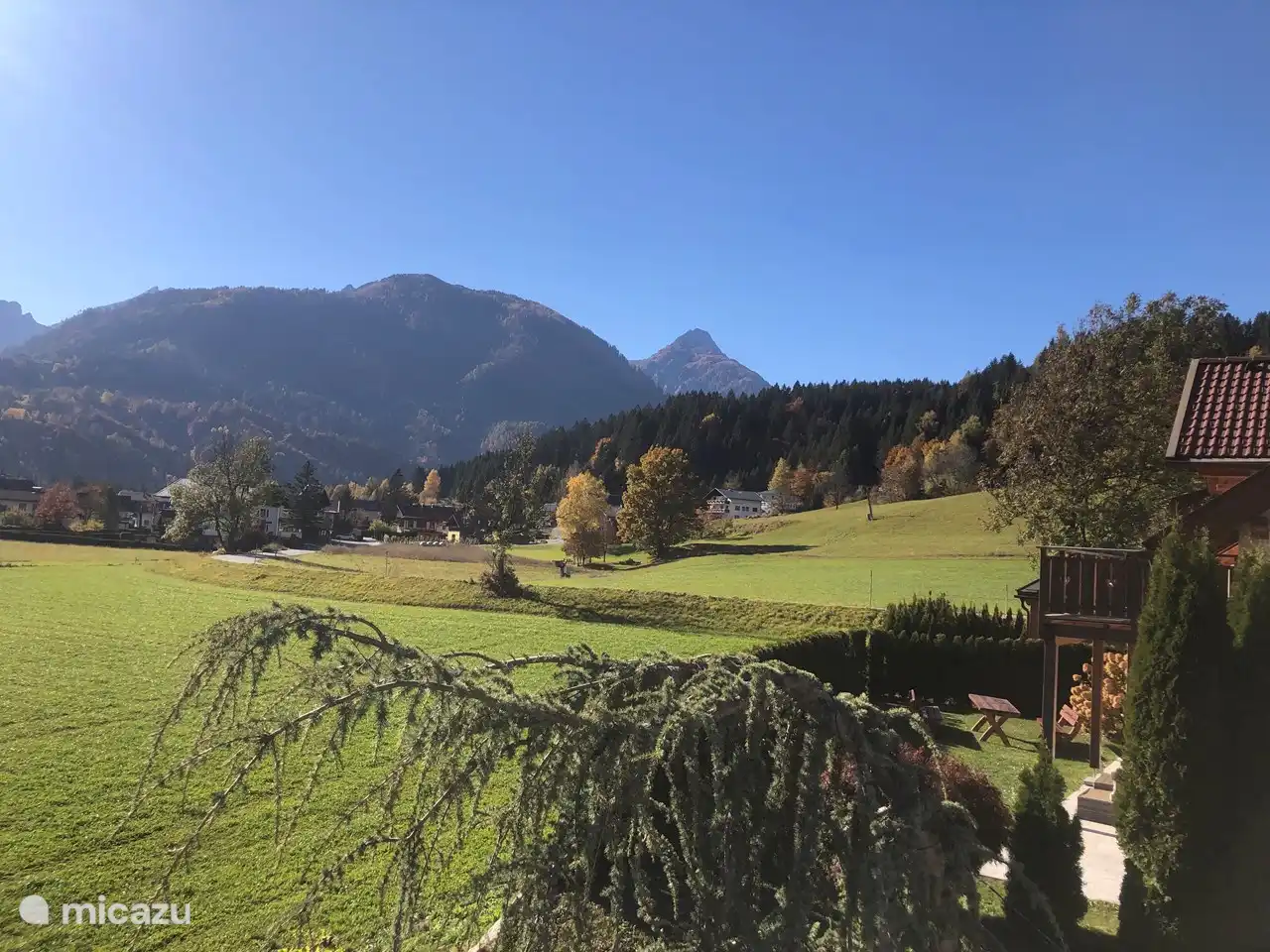 Beautiful view from large Balcony, Fall 2021