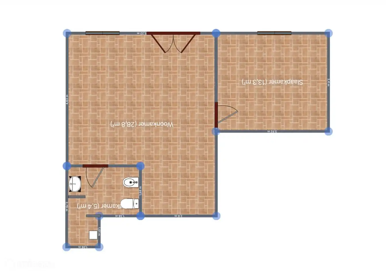 Mapa apartamento Cervo