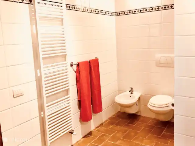 Location de Vacances Italie, Toscane, Montecatini Val Di Cecina, appartement - Appartement Cervo Une partie de la salle de bain