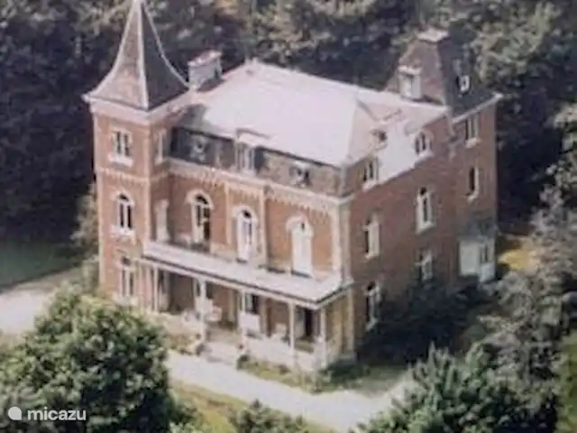 Château villa Santa Maria in Spa | Belgique, Ardennes, Spa - manoir / château Vue aérienne de la villa du château Santa Maria.