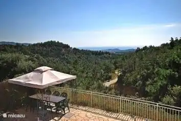 From this beautiful view from the terrace.