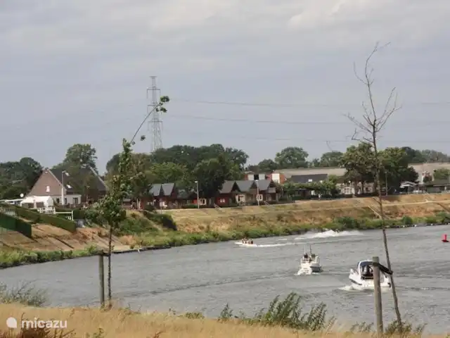 Location de Vacances Belgique, Limbourg, Maaseik, chalet - Vive la vie La Meuse avec un bac piéton et vélo à proximité