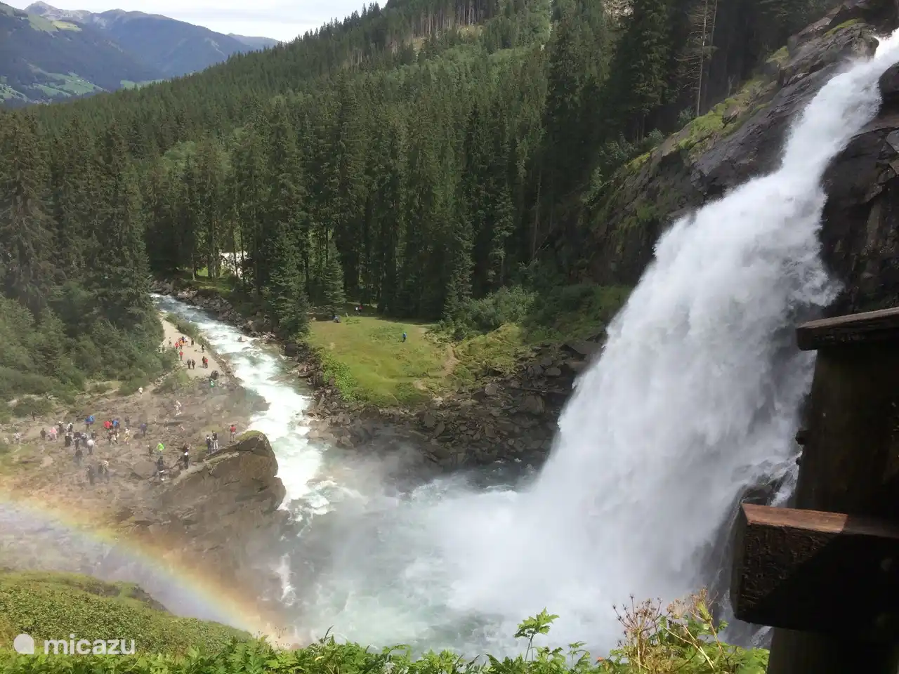 Krimmler Wasserfall, Untere Bühne