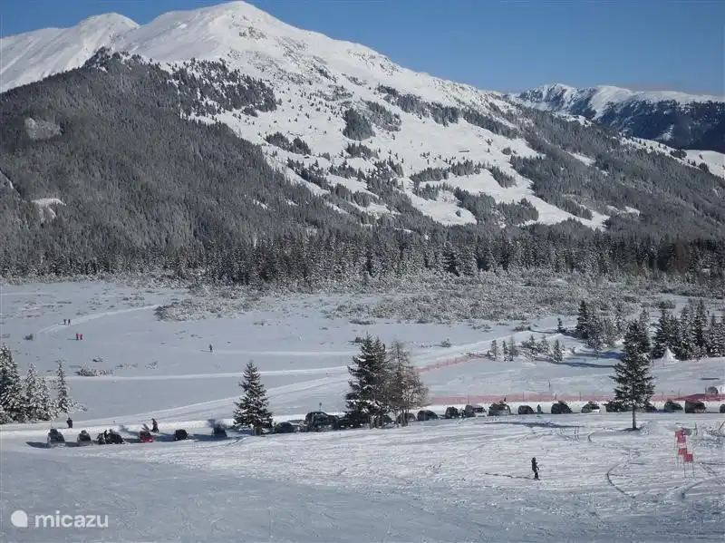 Langlaufloipe, auf 1600 m.