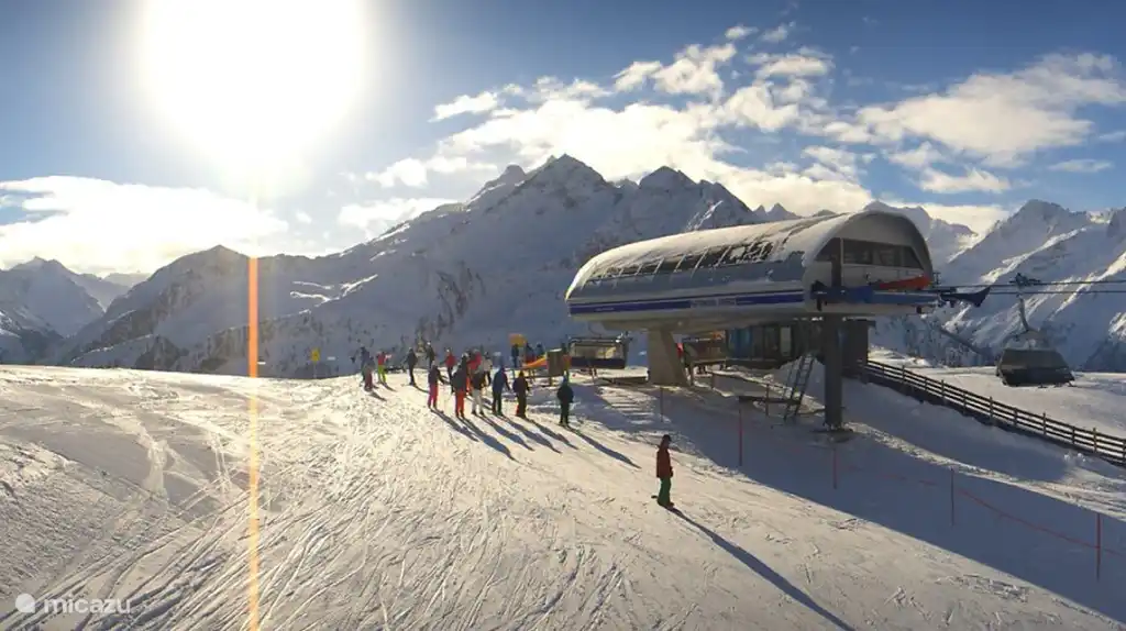 Hochkrimml, boven aan de Plattenkogel