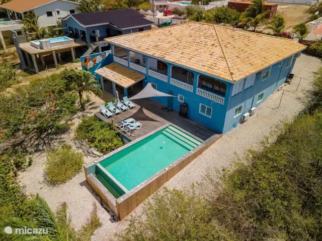 Location de Vacances Bonaire, Bonaire, Santa Barbara, villa - Villa Eldorado Grand jardin tropical avec piscine privée
