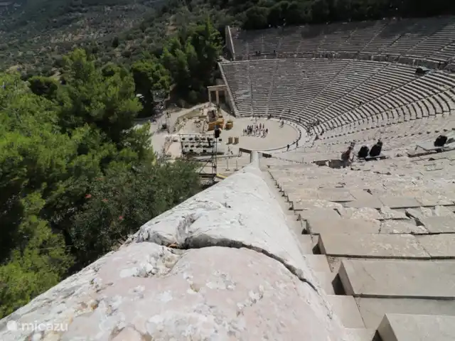 Maison de vacances avec piscine et vue mer | Grèce, Péloponnèse, Iria (Nafplion) - maison de vacances L’amphia unique théâtre d’Épidaure (env. 30 min en voiture).