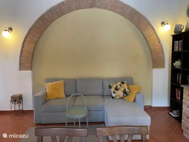 Casa Al Settimo Cielo | Italie, Toscane, Garetto - maison de vacances salon/cuisine avec canapé peut être converti en 6ème couchage
