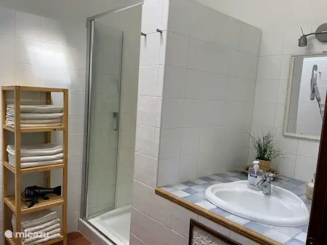 Casa Al Settimo Cielo | Italie, Toscane, Garetto - maison de vacances Salle de bain avec toilettes, douche et lavabo