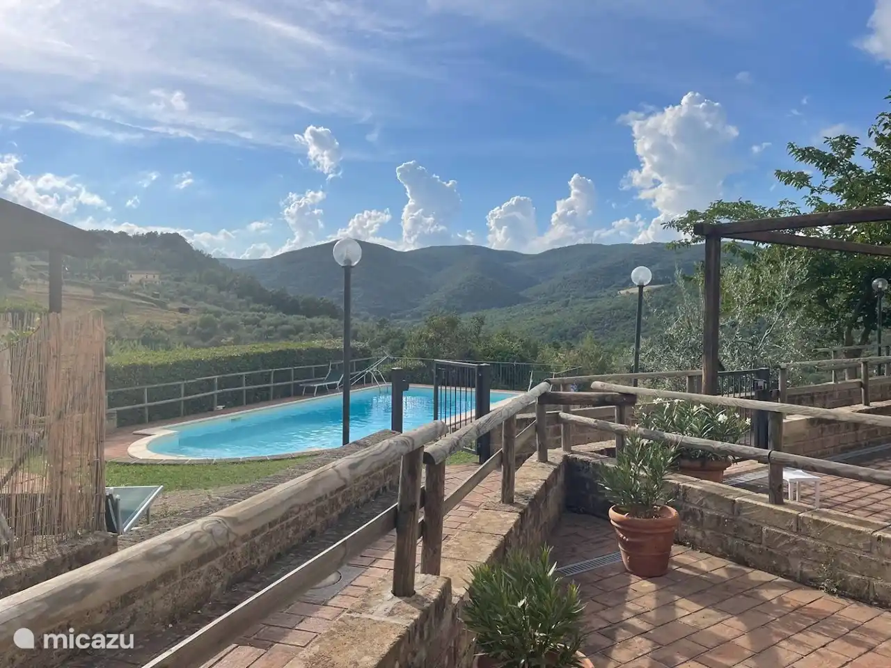 Vista desde la terraza privada.