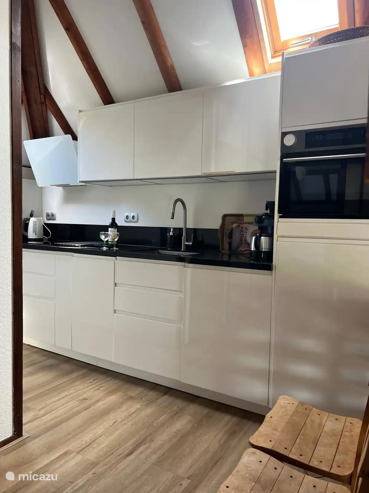 Keuken met werkblad verlichting