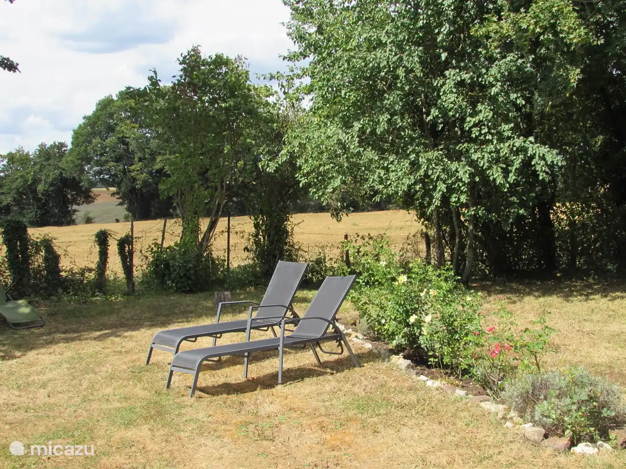 Des transats pour les amateurs de soleil ou pour une sieste. 