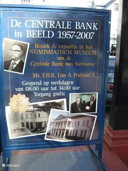 Educativo e informativo: el museo del dinero en la calle Lim A Po 7. Donde todavía se pueden ver las monedas y billetes antiguos.