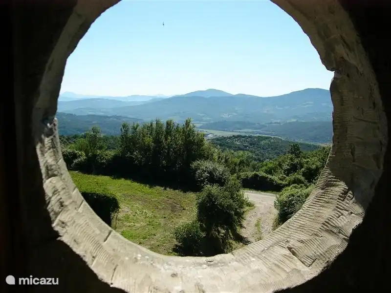 Een doorkijk op het prachtige landschap. 