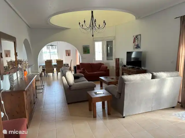 Villasol en España, Costa Blanca, Rojales  - villa Amplio salón comedor con aire acondicionado (frío y calor).