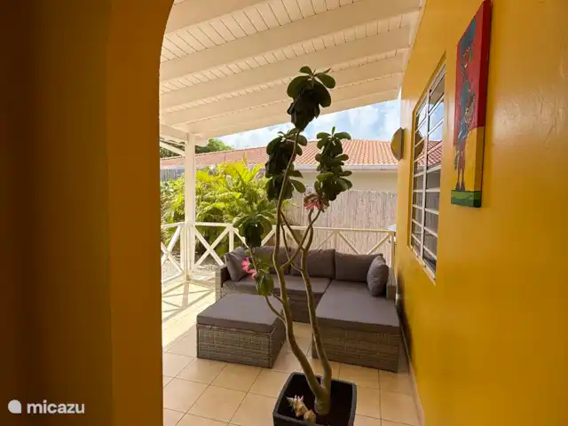 'Villa Banda Bou' con Vista al Mar en Curazao, Bandabou (oeste), Fontein - villa Porche trasero