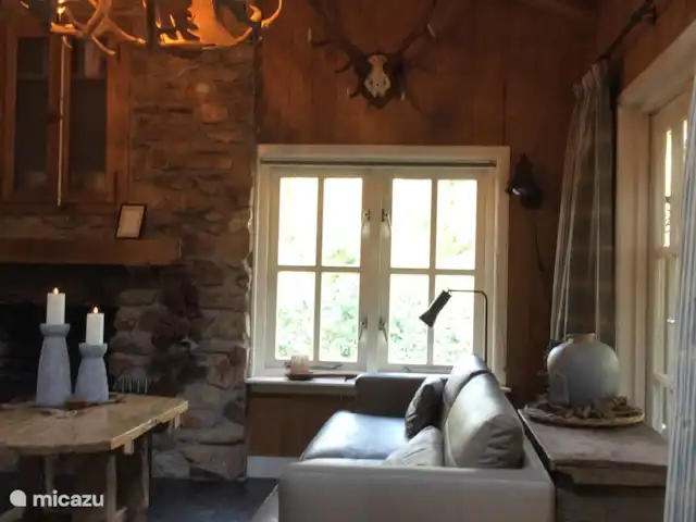 Le pic | Pays-Bas, Gueldre, Emst (Epe) - maison de vacances Salon avec vue sur la cheminée.
