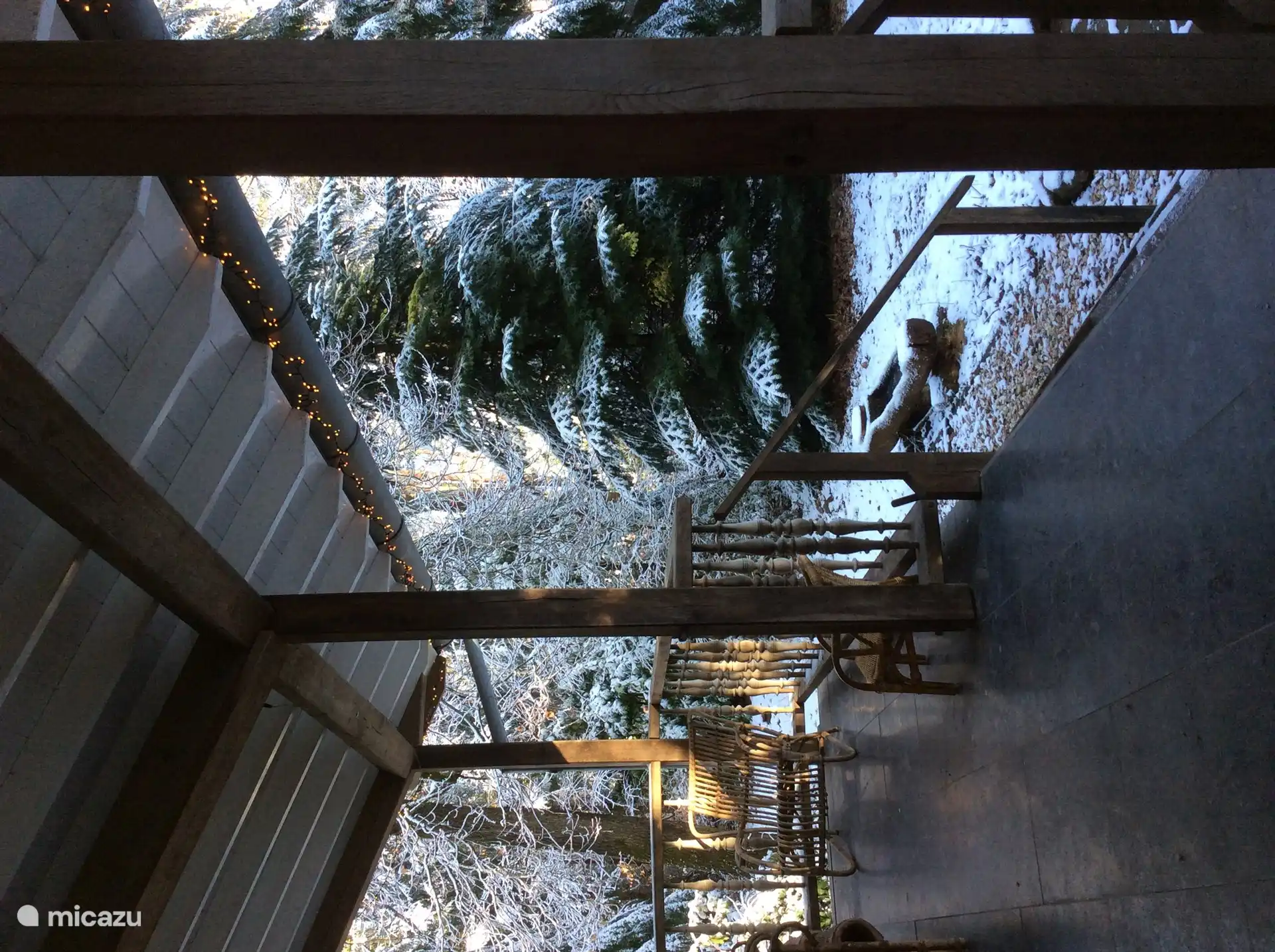 Ook in de winter is het hier heerlijk om buiten te zitten.