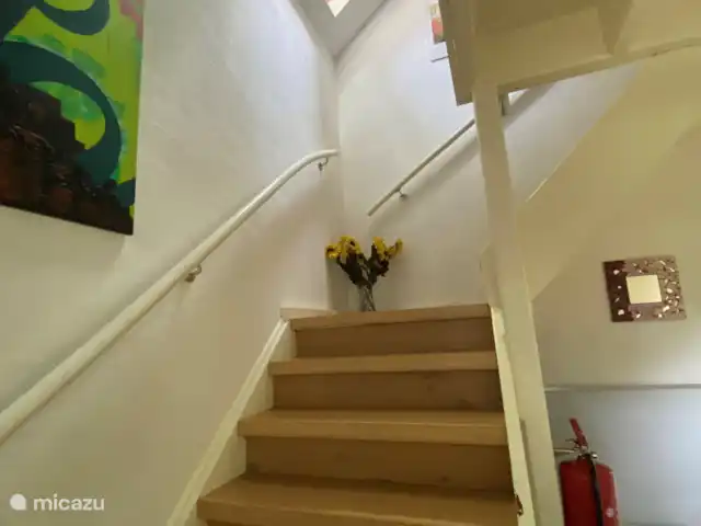 La maison des PTT | Pays-Bas, Limbourg, Roerdalen - maison de vacances Escalier menant à l’étage supérieur